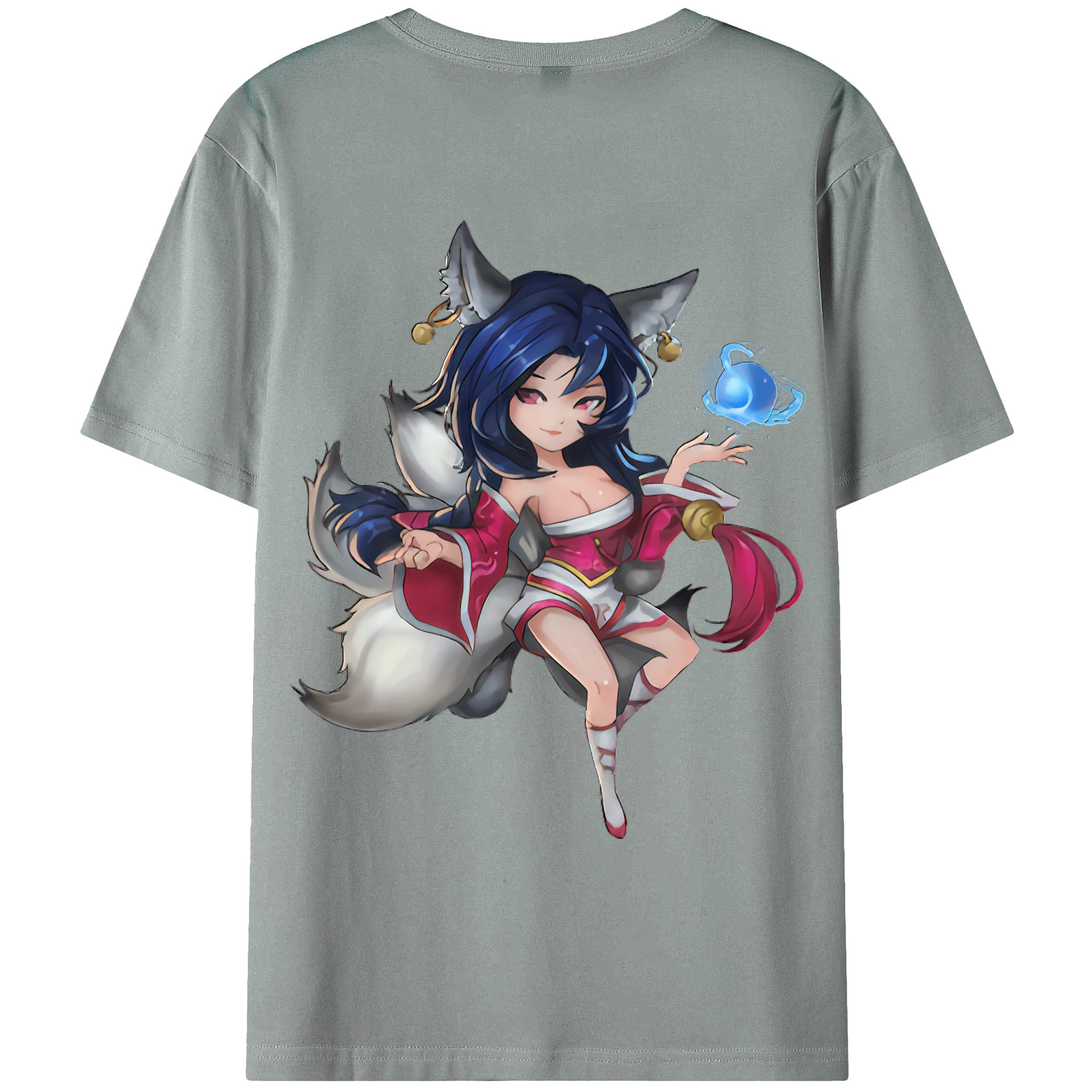 （画像用） リーグ・オブ・レジェンド League of Legends LOL 綿100％ メンズ半袖Tシャツ（バックプリント） 通気性